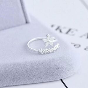 Anel Flor Prata