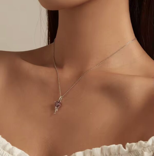 Colar Wanda Pink Prata - Image 2