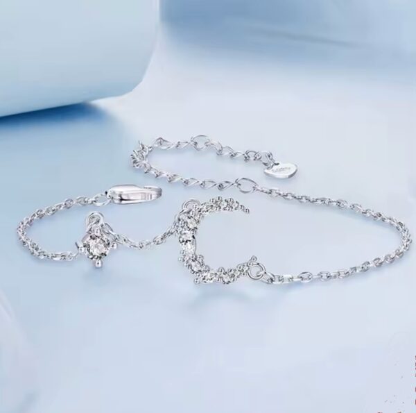 Pulseira Lua Cristal Prata - Image 3