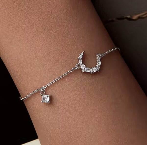 Pulseira Lua Cristal Prata - Image 2