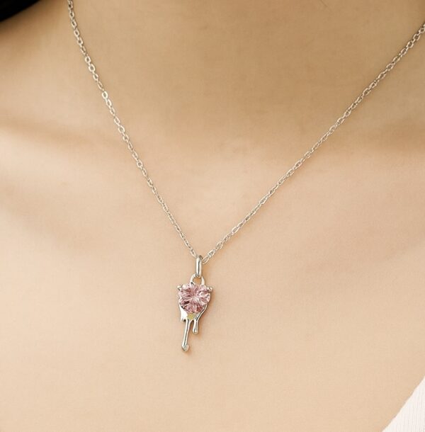 Colar Wanda Pink Prata - Image 4
