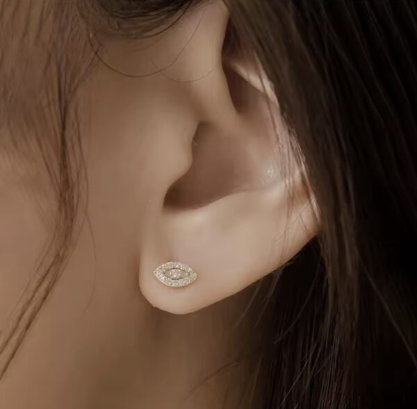 Brinco Eye Cristal Ouro - Image 3