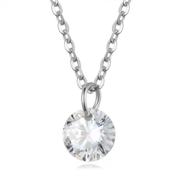 Colar Halley Cristal Prata