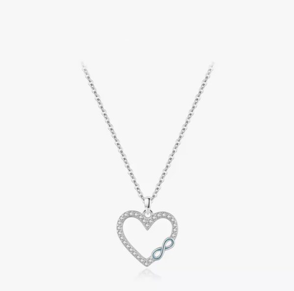 Colar Infinity Heart Prata