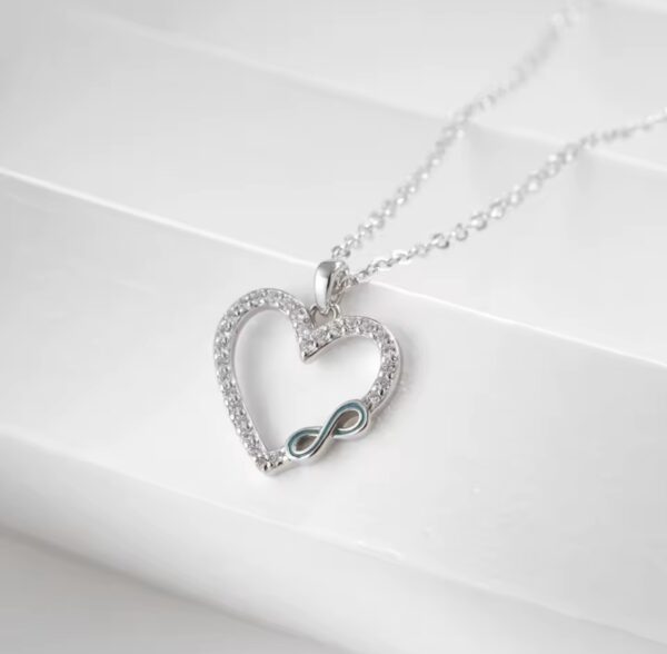 Colar Infinity Heart Prata - Image 3