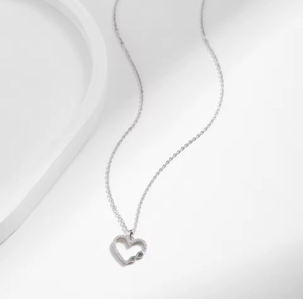 Colar Infinity Heart Prata - Image 4