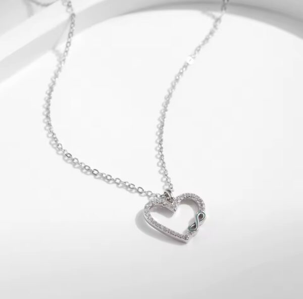 Colar Infinity Heart Prata - Image 5