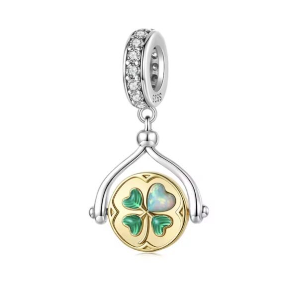 Berloque Golden Lucky Pendent Prata