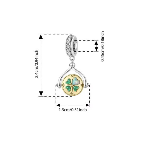 Berloque Golden Lucky Pendent Prata - Image 2